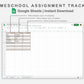 Google Sheets - Homeschool Assignment Tracker - Neutral