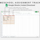 Google Sheets - Homeschool Assignment Tracker - Sweet