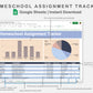 Google Sheets - Homeschool Assignment Tracker - Sweet