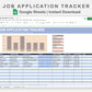 Google Sheets - Job Application Tracker - Sweet