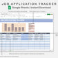 Google Sheets - Job Application Tracker - Sweet