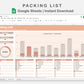 Google Sheets - Packing list - Neutral