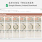 Google Sheets - Savings Tracker - Earthy