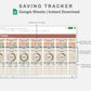 Google Sheets - Savings Tracker - Earthy