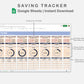 Google Sheets - Savings Tracker - Sweet