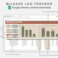 Google Sheets - Mileage Log Tracker - Earthy