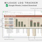 Google Sheets - Mileage Log Tracker - Earthy
