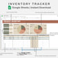 Google Sheets - Inventory Tracker - Earthy