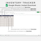 Google Sheets - Inventory Tracker - Sweet