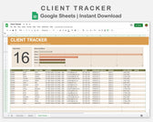 Google Sheets - Client Tracker - Boho – kjunstudio