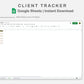 Google Sheets - Client Tracker - Boho