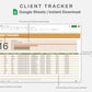 Google Sheets - Client Tracker - Boho