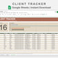 Google Sheets - Client Tracker - Earthy