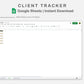 Google Sheets - Client Tracker - Earthy