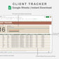 Google Sheets - Client Tracker - Earthy