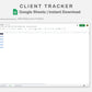 Google Sheets - Client Tracker - Sweet