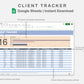 Google Sheets - Client Tracker - Sweet