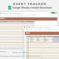 Google Sheets - Event Planner - Earthy