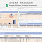 Google Sheets - Event Planner - Sweet