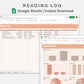 Google Sheets - Reading Log - Neutral