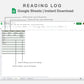 Google Sheets - Reading Log - Earthy