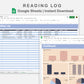 Google Sheets - Reading Log - Sweet