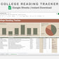 Google Sheets - College Reading Tracker - Earthy