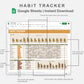 Google Sheets - Habit Tracker - Boho