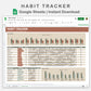 Google Sheets - Habit Tracker - Earthy