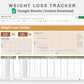 Google Sheets - Weight Loss Tracker - Boho