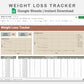 Google Sheets - Weight Loss Tracker - Earthy