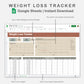 Google Sheets - Weight Loss Tracker - Earthy
