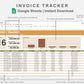 Google Sheets - Invoice Tracker - Boho