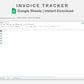 Google Sheets - Invoice Tracker - Earthy
