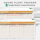 Google Sheets - House Plant Tracker - Boho