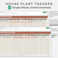 Google Sheets - House Plant Tracker - Earthy