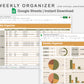 Google Sheets - Weekly Organizer for Virtual Assistant Business - Boho