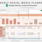 Google Sheets - Weekly Social Media Planner  - Neutral