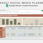 Google Sheets - Weekly Social Media Planner  - Earthy