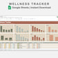Google Sheets - Wellness Tracker  - Earthy