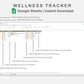 Google Sheets - Wellness Tracker  - Earthy