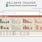 Google Sheets - Wellness Tracker  - Earthy
