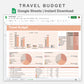 Google Sheets - Travel Budget  - Neutral