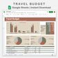 Google Sheets - Travel Budget  - Earthy