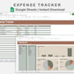 Google Sheets - Expense Tracker - Earthy