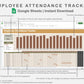 Google Sheets - Employee Attendance Tracker - Boho