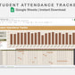 Google Sheets - Student Attendance Tracker - BOHO