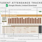 Google Sheets - Student Attendance Tracker - BOHO