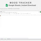 Google Sheets - Mood Tracker - Boho