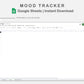 Google Sheets - Mood Tracker - Sweet